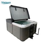 Flexibly Custom Made Rectangle Charcoal Thermal Lid Vinyl Hot Tub Spa Covers For
