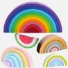 Buy cheap Baby Soft Rainbow Kids Fine Motor Training Building Blocks Tower Toy Silicone Stacking Toys from wholesalers