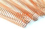 Rose Gold Pitch 4:1 1-1/2 Inch Metal Spiral Coils For Book Binding