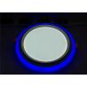 Buy cheap White+ Blue Recessed Round Step Double Color Led Panel Downlight 18w+6w from wholesalers