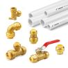 Buy cheap Brass Push Fitting North America No Pb Push-to-connect Plumbing Fitting Elbow Pipe Fitting PEX COPPER Lead Free from wholesalers