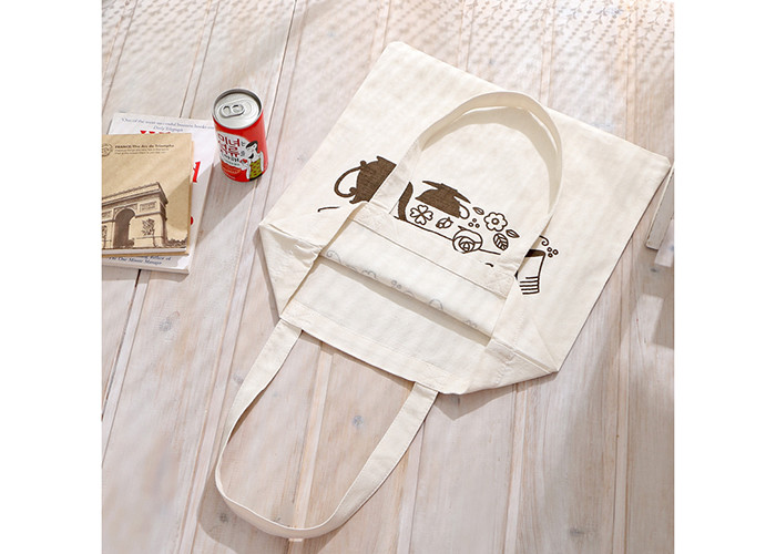 Calico Promotional Shopping Canvas Bag Fashionable Printing 37*40 CM Size