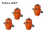One Way Dump Truck Hydraulic Cylinder , Single Acting Telescopic Hydraulic