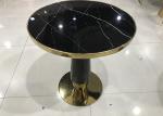 74cm Stainless Steel Coffee Table With Glass Top