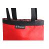 Buy cheap Red Canvas Shopper Bag Metal Buttons Closure Nylon Tape handle from wholesalers