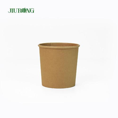 Buy cheap Biodegradable Disposable Kraft Paper Bowls 26 OZ UV Coating For Salad from wholesalers