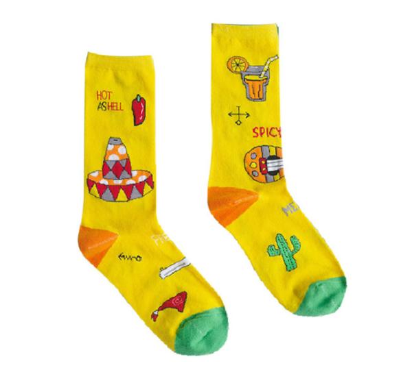Buy cheap Trendy Popular Colorful Dress Women Socks , Jacquard Logo Stylish Dress Socks Girls Cotton Socks from wholesalers