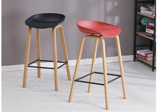 Buy cheap Height Fixed Beech Bar Stool , PU Synthetic Leather Bar Stools Counter Height from wholesalers