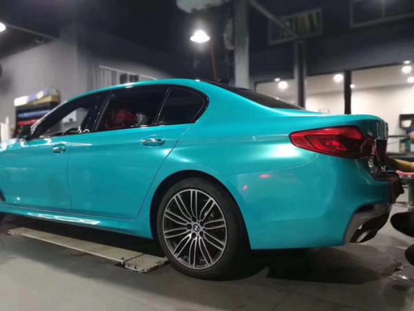 Buy cheap Lake Blue Gloss Car Vinyl Wrap Film Heat Resistant SGS For Trailers from wholesalers