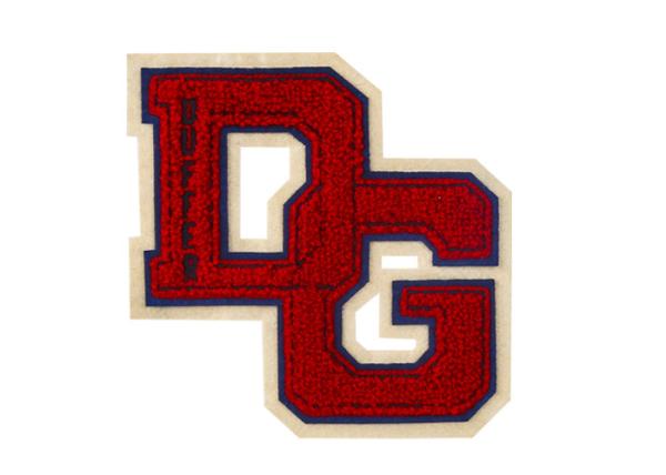 Buy cheap Baseball Jacket Sew On DG W Letters Custom Embroidered Patches from wholesalers