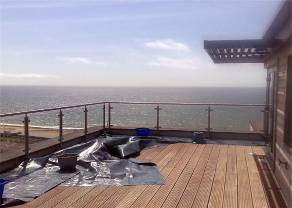 Buy cheap Glass Panel Stainless Steel Glass Railing Post Balustrade Installation For Balcony from wholesalers