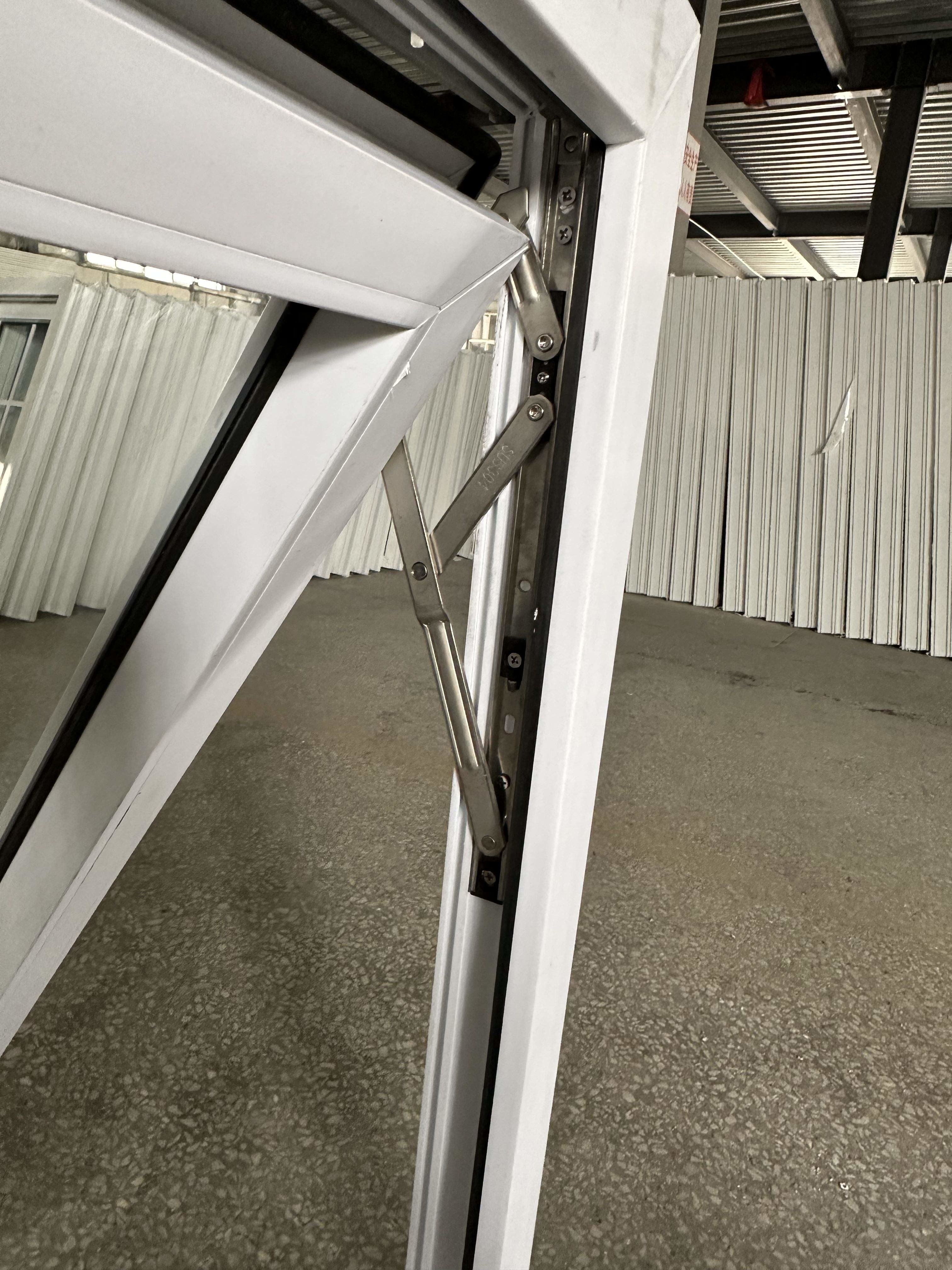 Double Glazing UPVC PVC Awning Window Impact Glass Windows Customized