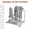 Buy cheap Food Grade 120 Mesh Stainless Steel Trolley Movable Bag Filter Housing For Honey Syrup from wholesalers