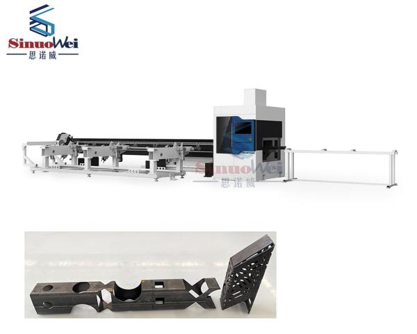 Buy cheap Laser Pipe Cutting Machine SNW-130-3000-6000 for 6000mm Long Stainless Steel from wholesalers