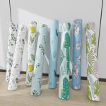 Entry Modern 3D PVC Vinyl 3D Wall Paper Rolls Floral Natural Flower Mural