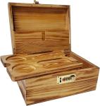 Premium Large Acacia Storage Box - Quit Smoking Boxes