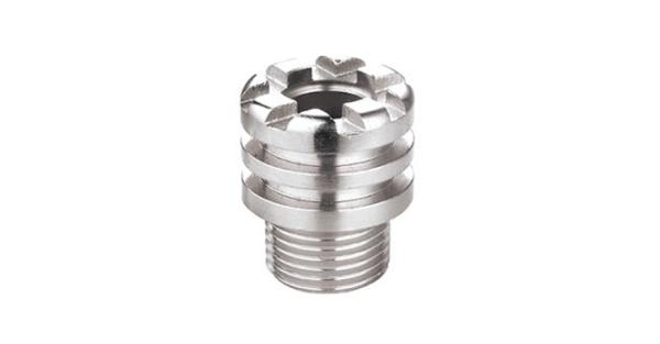 Buy cheap Max.25bar Threaded Brass Inserts Sand Blast / Nickel Plated from wholesalers