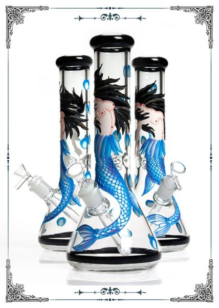Buy cheap PHOENIX STAR 7MM Beaker Glass Bong Smoking Water Pipe Mermaid Facing from wholesalers