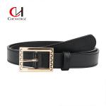 Cowhide Leather Waist Belt Ornament Zinc Alloy Multi Color Casual Suit Wind