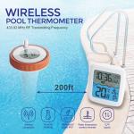 Smart Floating Pool Thermometer Wireless & Waterproof
