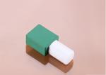 Green Glass Empty Fingernail Polish Bottles 12ml Screen Printing Surface
