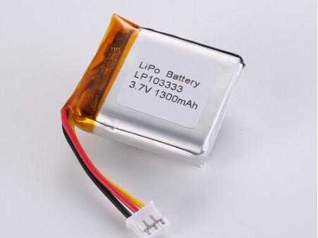 Buy cheap LP103333 3.7V 1300MAH li ion battery manufacturers Lithium Polymer Chemical Composition Polymer Li-ion Rechargeable Cell with Yes Logo included from wholesalers