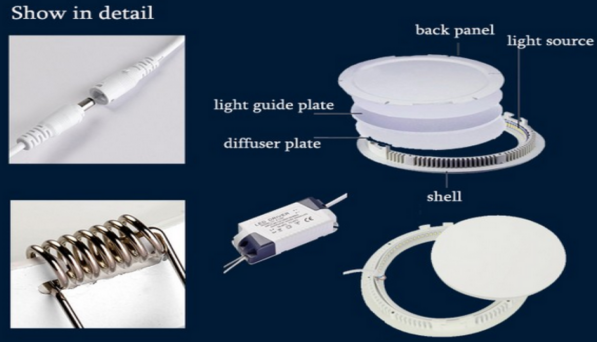 2700K-7000K Indoor LED Downlights 3w 4w 6w 9w 12w 15w 18w