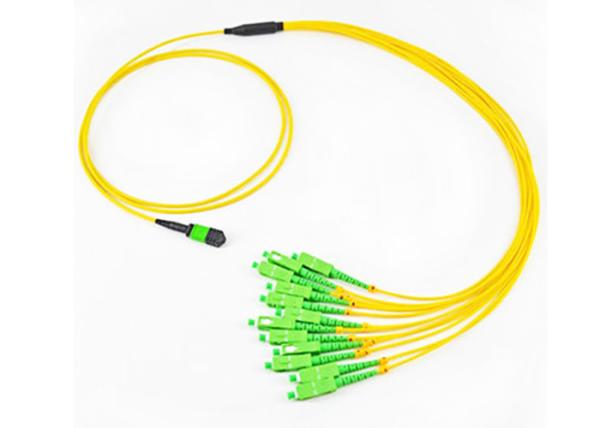 Buy cheap SM Breakout MPO Fiber Optic Patch Cord APC Interface Customized Length from wholesalers