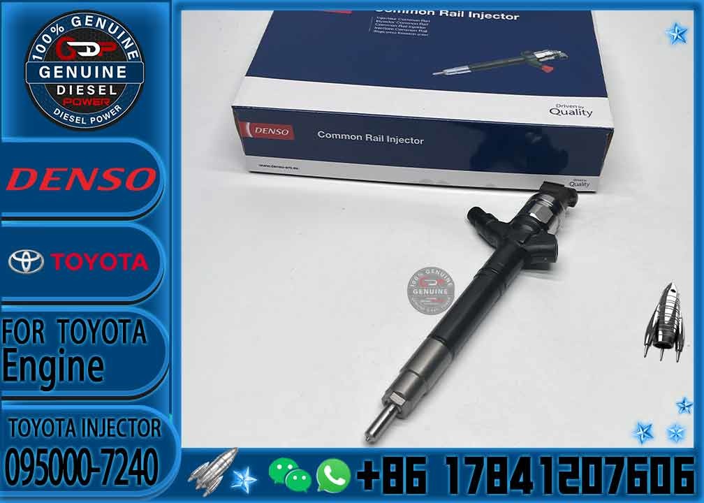 Diesel Fuel Engine Injector 095000-7240 23670-0R110 095000-7250 23970-09200 for Toyota Avensis 2.2 D 2AD-FTV engine