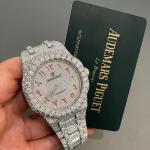 Stainelss Steel Custom Moissanite Watches Moissanite Audemars Piguet Royal Oak