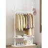 Buy cheap OEM Indoor Double Layer Simple Coat Rack Hanger Stand Floor Standing Solid Wood from wholesalers