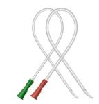 CE ISO Medical Disposable Silicone Coated Catheter Nelaton Catheter With Normal