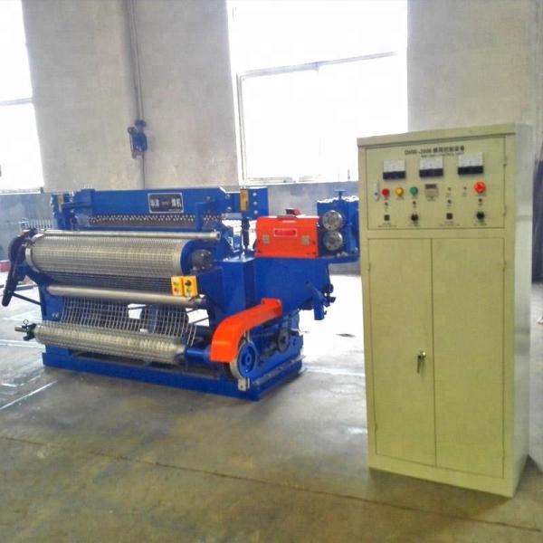 90rows/Min Wire Net Making Machine Dual Row Electrodes , 4 Feet Width SS Steel