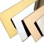 Fireproof Decoiling Mirror Stainless Steel Sheet Gold 0.8 Mm Durable