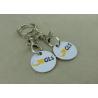 Buy cheap Die Stamped Trolley Token Keyring With Soft Enamel Shopping Coin from wholesalers