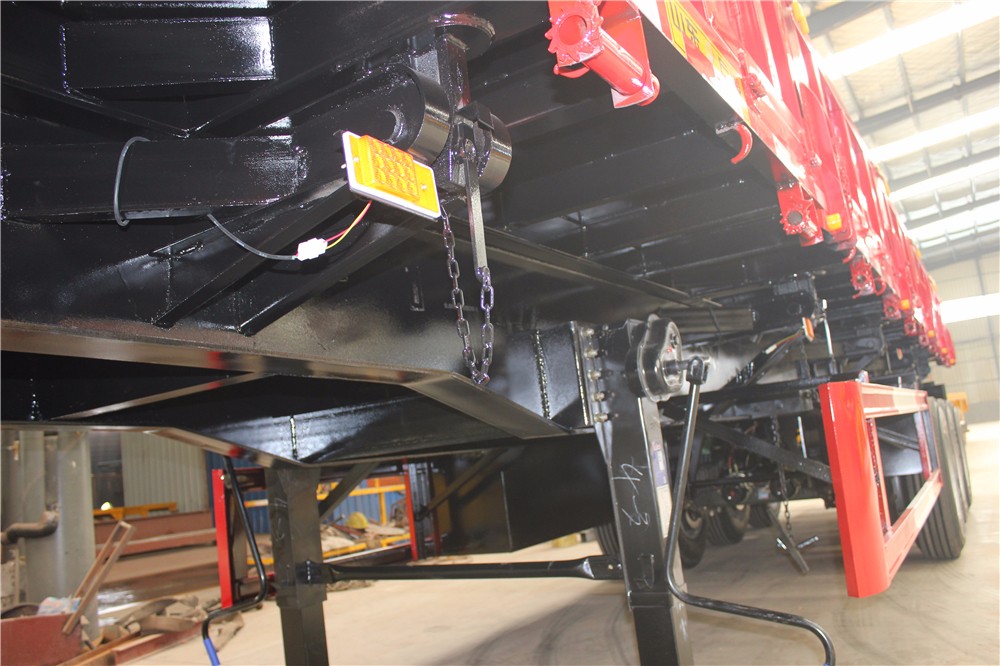13 Tons Axles Side Dumping Cargo Trailer Truck for Rebar Transportation Requirements