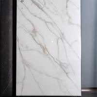 Buy cheap Glazed White Porcelain Marble Sintered Stone Tile Wall Slab Wear Resistant product