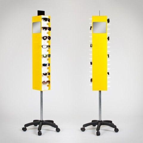 Buy cheap Acrylic Sunglass Display Fixtures Optical Shop Display System With Castor Base from wholesalers