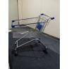 Buy cheap Chrome Plated Iron Wire Shopping Trolley / Movable Store Hand Wire Shopping Cart from wholesalers