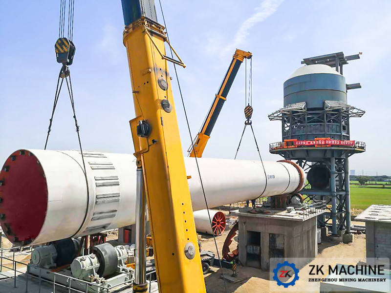 Horizontal Slaking Calcination 50TPD Rotary Lime Kiln