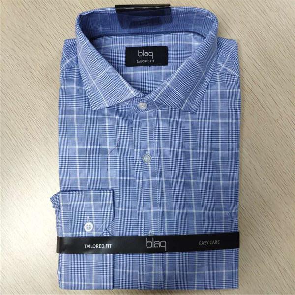 Buy cheap Blue Checks Stylish Casual Shirts 40% Polyester 60% Cotton Environmental Printing from wholesalers