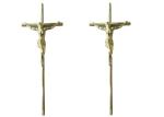 Buy cheap Casket Surface Decoration Funeral Crucifix 37 × 13.7 Cm Gold Jesus Casket Cross from wholesalers