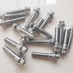 Universal Steel Chrome Plated Split Rim Assembly Bolts M7 x 32mm for Wheels No