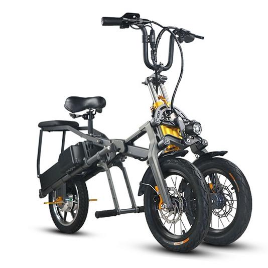 Buy cheap Folding Portable Electric Tricycle Bike 350W 48V Motor LCD Display from wholesalers