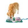 Buy cheap Portable Pet Slow Food Anti-Choking Dog Bowl Folding Polar Fleece Double Food Licking Plate Food Pad from wholesalers