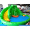 Buy cheap Custom Crocodile Theme Water Slide Inflatable Splash Play PVC For Kids from wholesalers