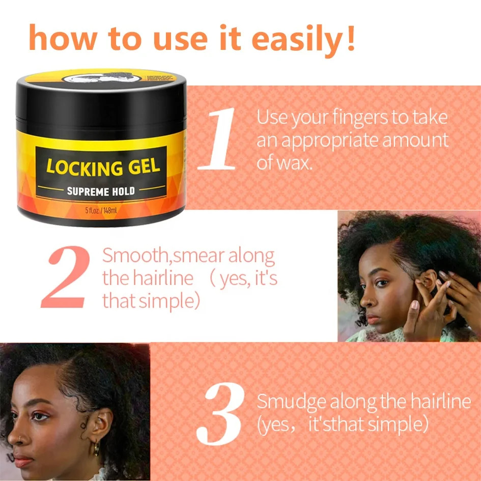 Hair Wax Unbranded High Shine Pomade Super Strong Hold Twist Gel Edge Control