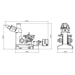 Buy cheap Trinocular Inverted Digital Metallurgical Microscope with Wide Field Eyepiece 10X from wholesalers