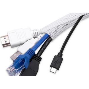 Buy cheap High Flexible PET Self Wrapping Split Braided Sleeving Against Abrasion from wholesalers
