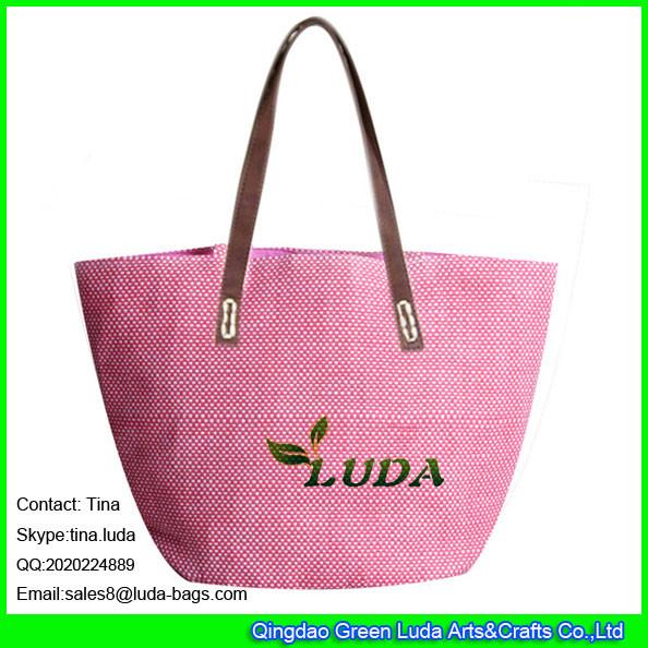 Buy cheap LUDA handmade shopper beach bag chevron paper straw tote shopping bag from wholesalers